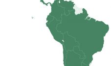 Mapa de ubicación de América Latina