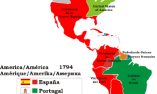 Mapa de colonización de América