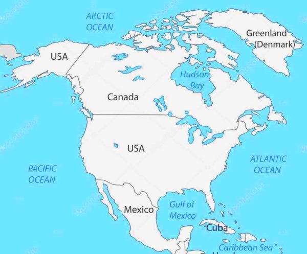 Mapa de Norte América